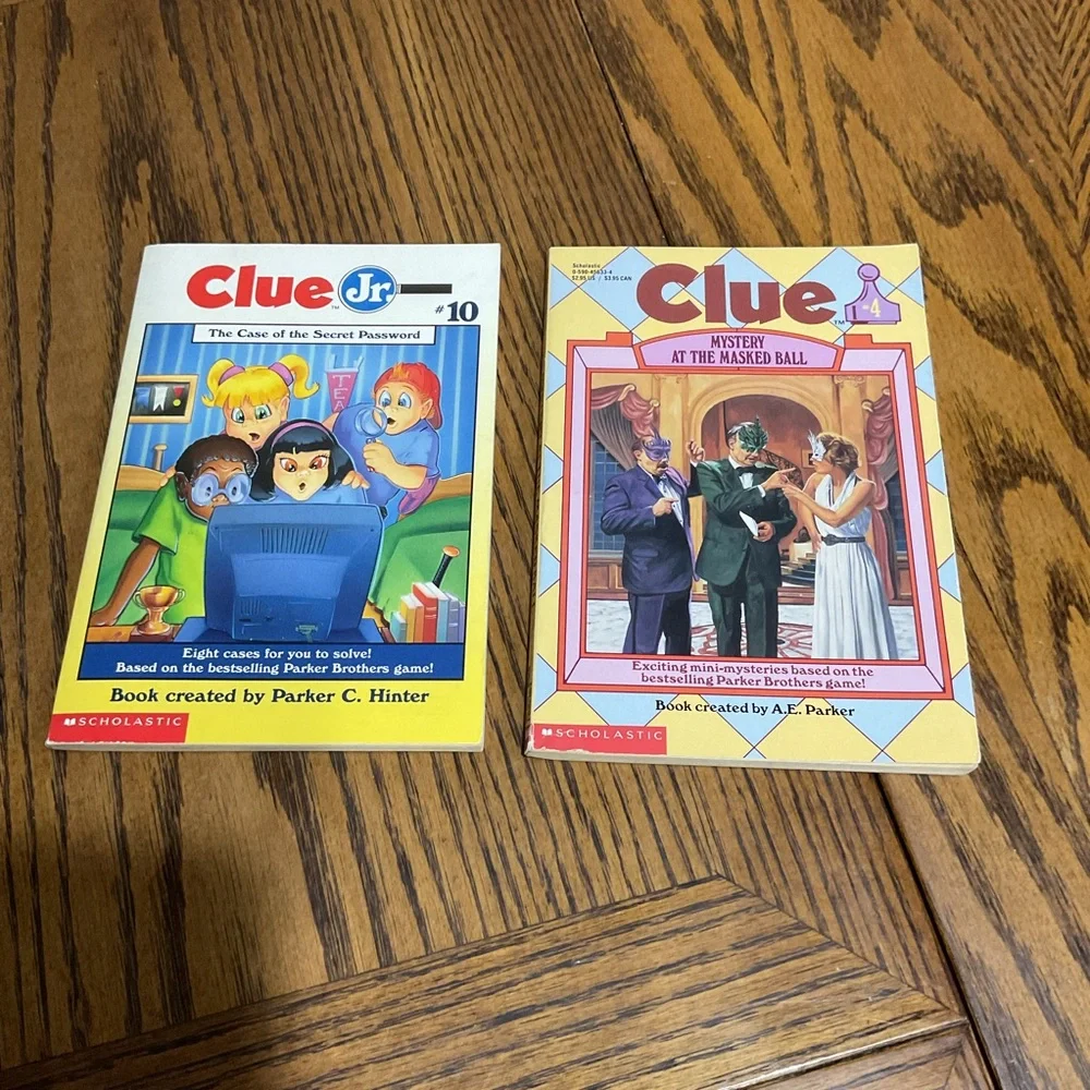 Kids Clue, Clue Jr, Calendar Club, Lucky Star & Jigsaw Jones Mystery Book Set